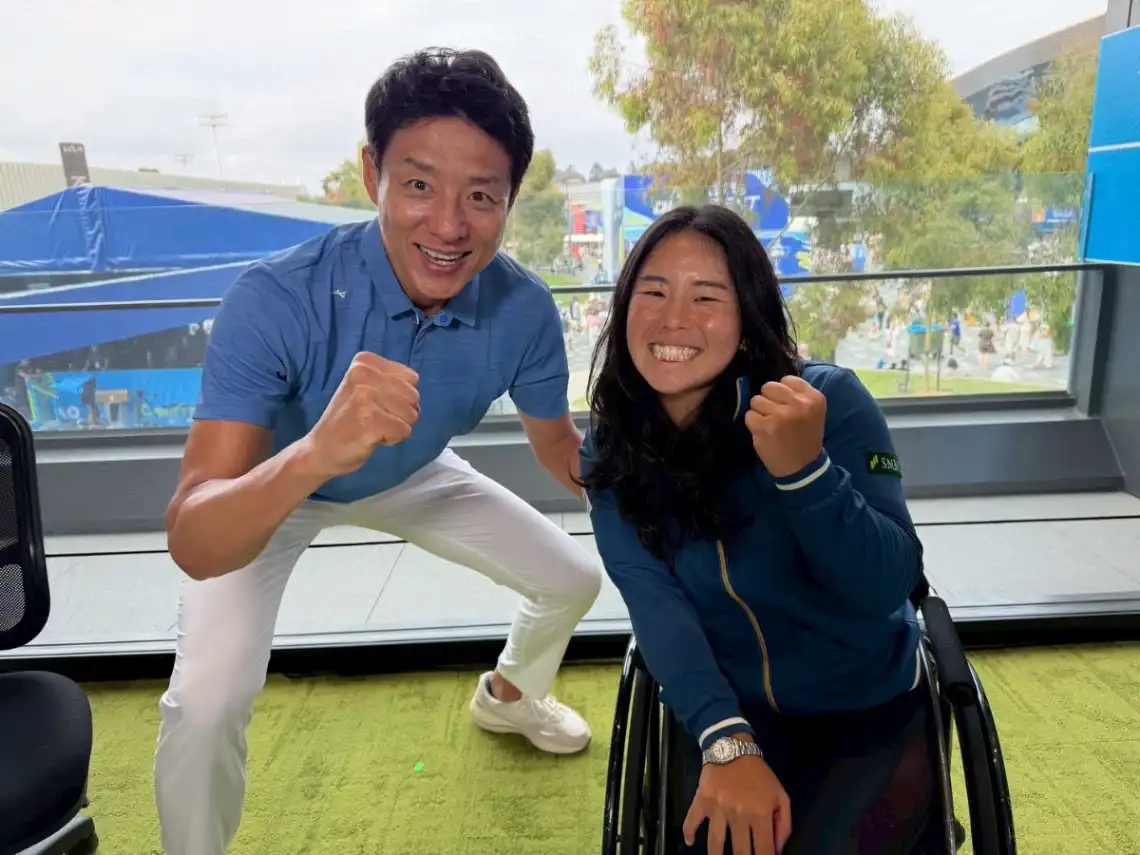 Yui Kamiji:Determined to win the Australian Open for the second time in a row, he aims to "achieve a style that can do a variety of things" in his first match with his new coach